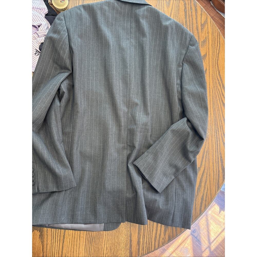 Lauren Ralph Lauren Mens 50L Gray 100% Wool Two Button Blazer Jacket - Picture 5 of 7